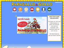 Tablet Screenshot of papagallo-gollo.ch